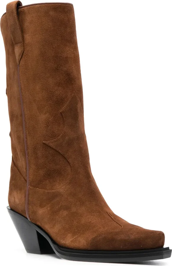 85mm Pointed-Toe Cowboy Boots - Image 2