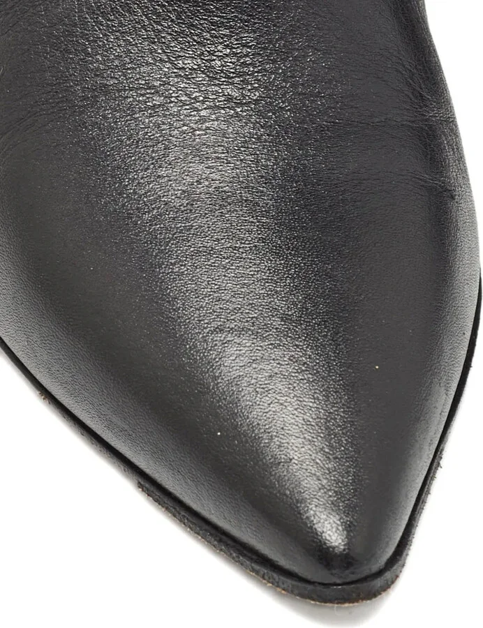 85mm Pointed-Toe Leather Ankle Boots - Image 5