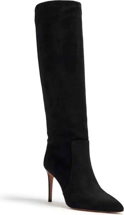 85mm Pointed-Toe Leather Boots - Image 2