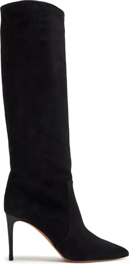 85mm Pointed-Toe Leather Boots