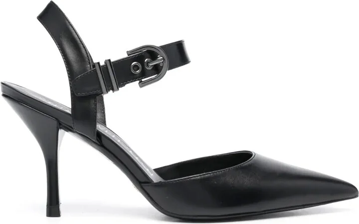 85mm Pointed-Toe Leather Pumps