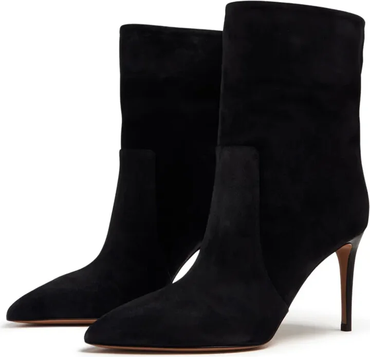85mm Pointed-Toe Suede Boots - Image 5