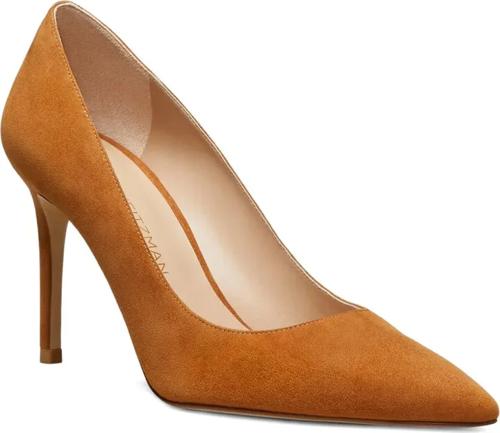 85mm Power suede pointed-toe pumps - Image 2