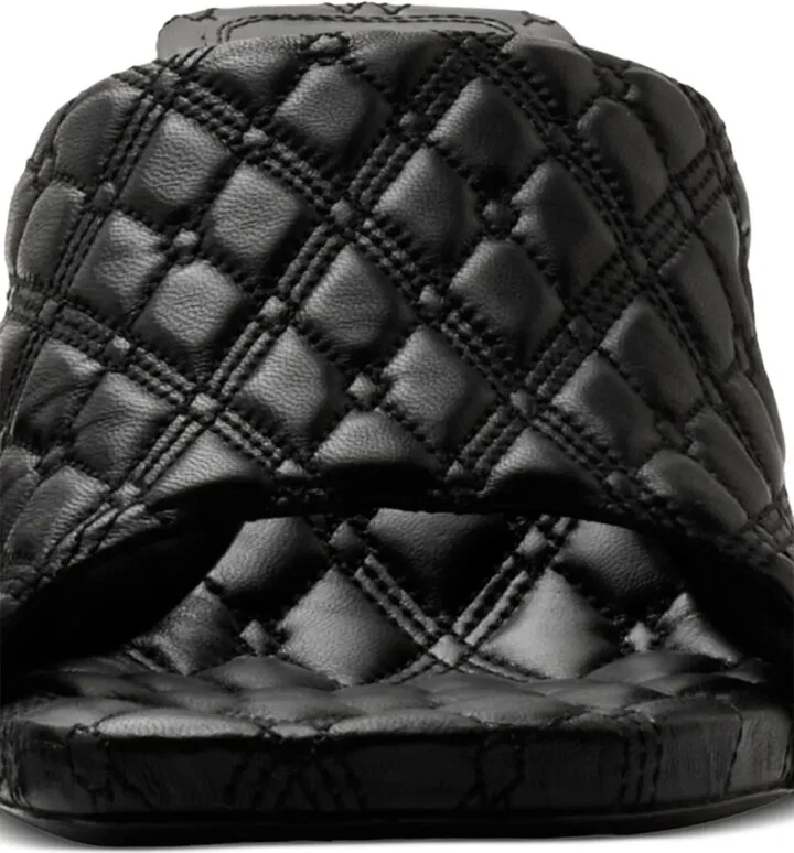 85mm Quilted Leather Mules - Image 2