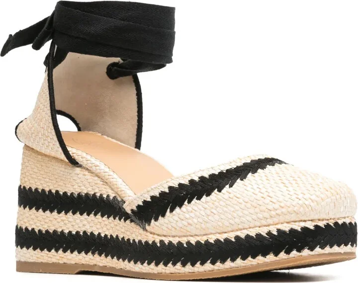 85mm Raffia Wedge Espadrilles - Image 2