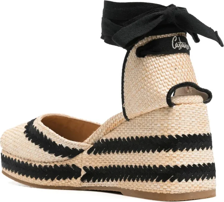 85mm Raffia Wedge Espadrilles - Image 3