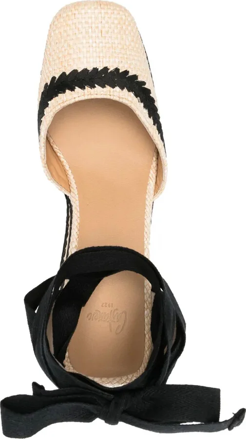 85mm Raffia Wedge Espadrilles - Image 4