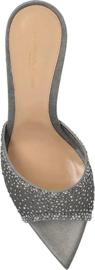 85mm Rania crystal-embellished heeled mules - Image 2