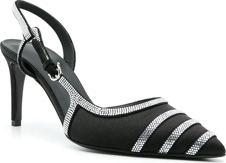 85mm Rhinestone Slingback Pumps - Image 2