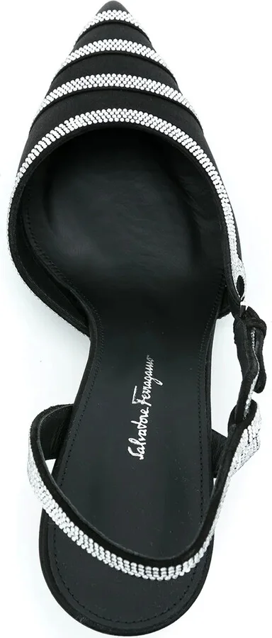 85mm Rhinestone Slingback Pumps - Image 4