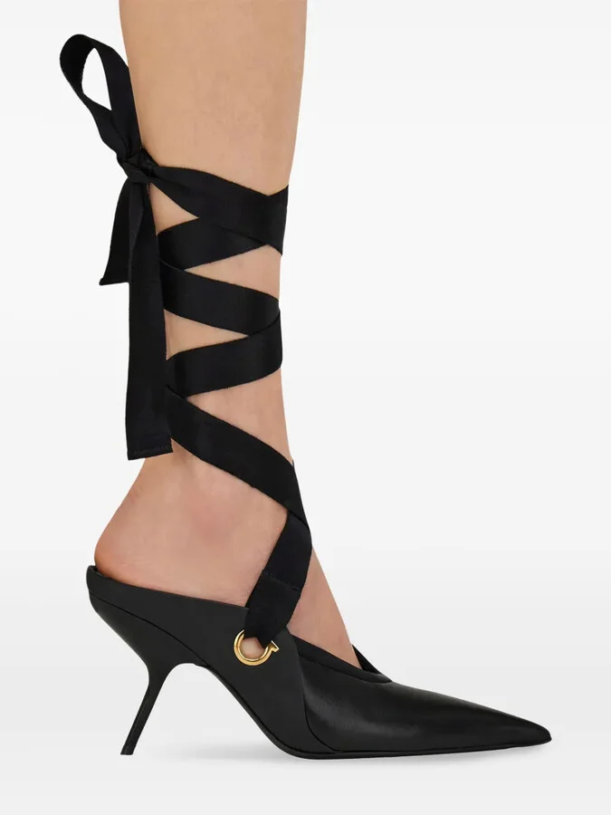 85mm Ribbon-Detail Pumps - Image 2