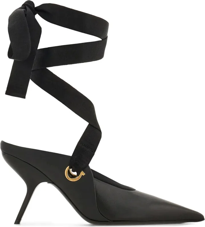 85mm Ribbon-Detail Pumps