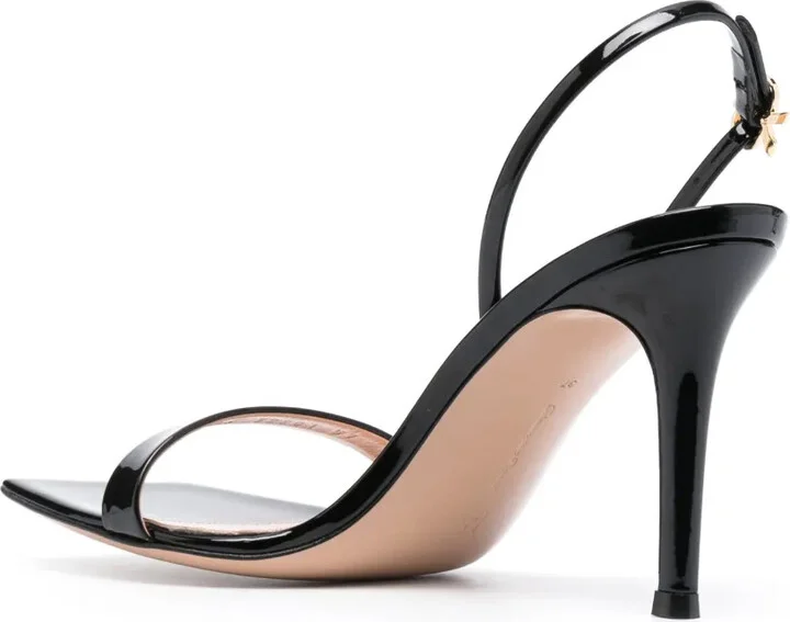 85mm Ribbon Stiletto leather sandals - Image 3