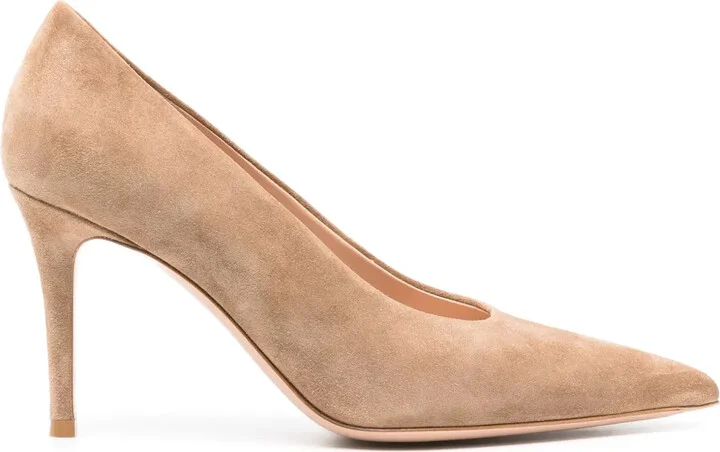 85mm Robbie suede pumps