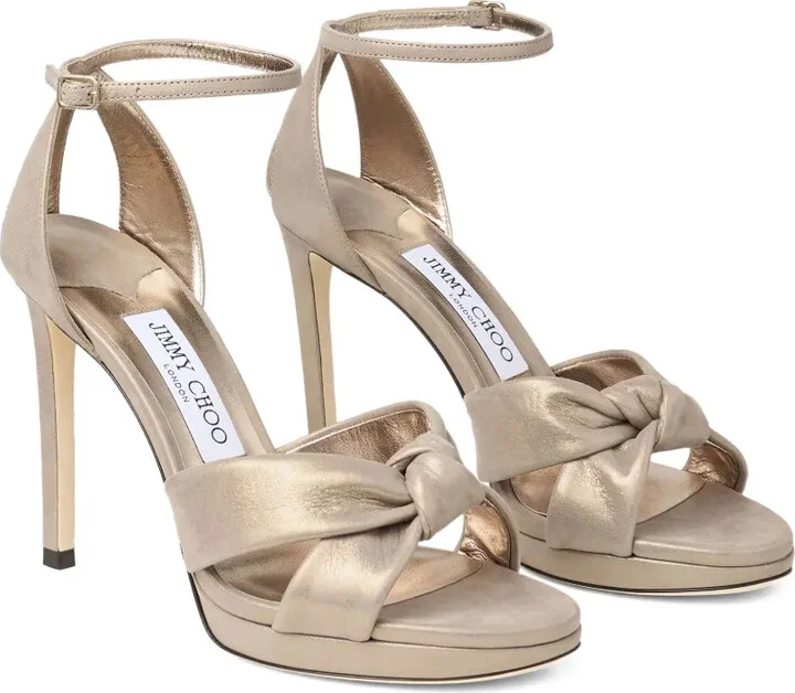 85mm Rosie knotted ankle-strap sandals - Image 2