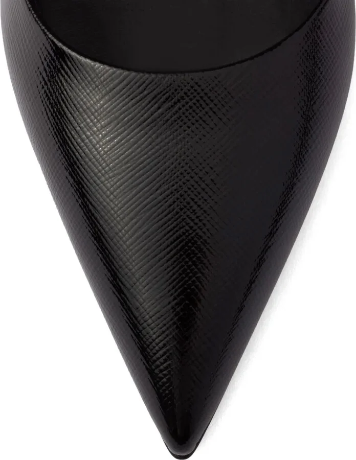 85mm Saffiano leather pumps - Image 5