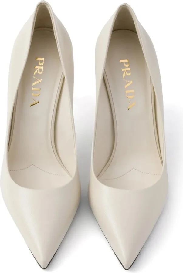 85mm Saffiano leather pumps - Image 4