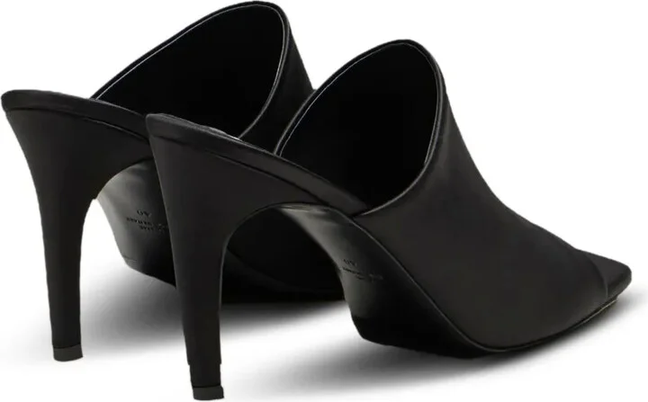 85mm Satin Square-Toe Mules - Image 3