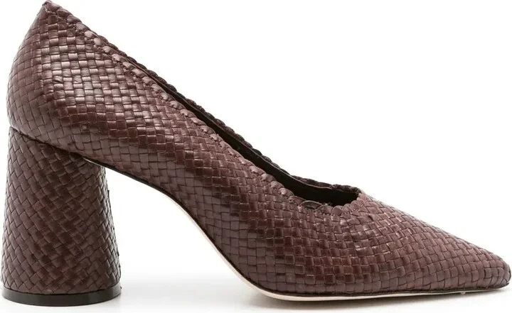 85mm Scapin Liam interwoven pumps