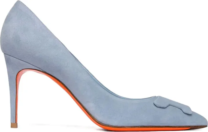 85mm Sibille suede heeled pumps