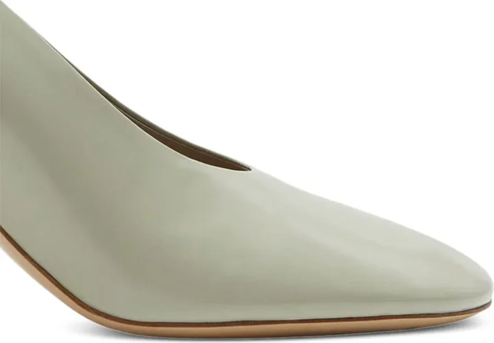 85mm Slip-On Leather Pumps - Image 2