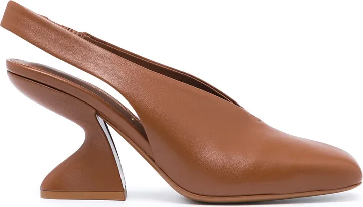 85mm Sloane chunky-heel pumps