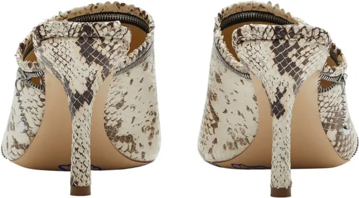 85mm Snakeskin Leather Sandals - Image 3