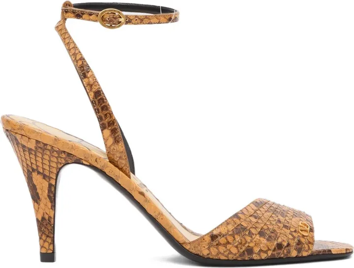 85mm Snakeskin Sandals