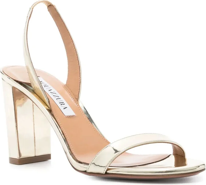 85mm So Nude metallic leather sandals - Image 2