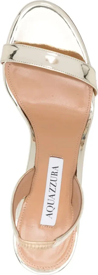 85mm So Nude metallic leather sandals - Image 4