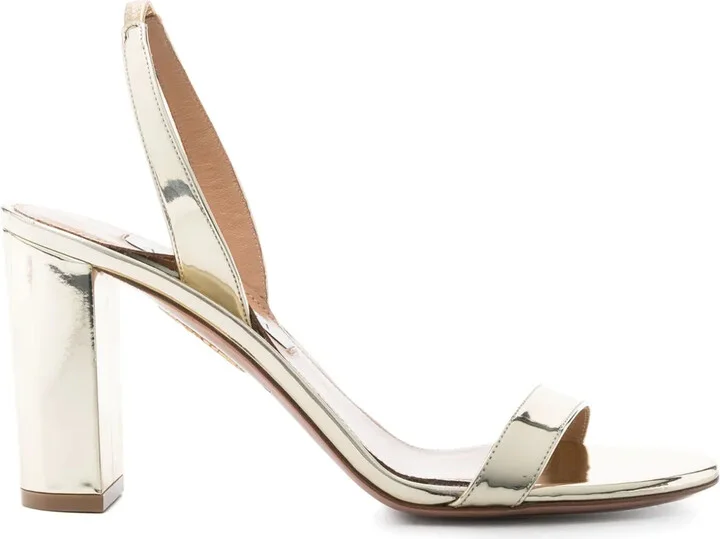 85mm So Nude metallic leather sandals