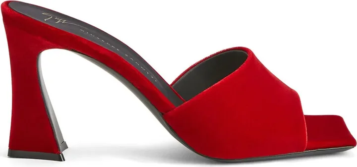 85mm Solhene velvet sandals