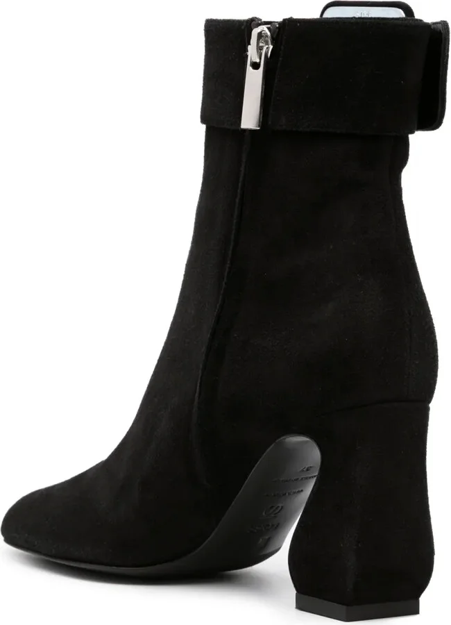 85mm Square-Toe Leather Boots - Image 3