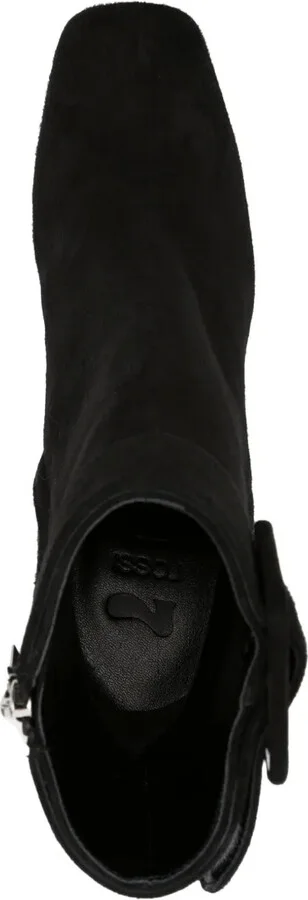 85mm Square-Toe Leather Boots - Image 4