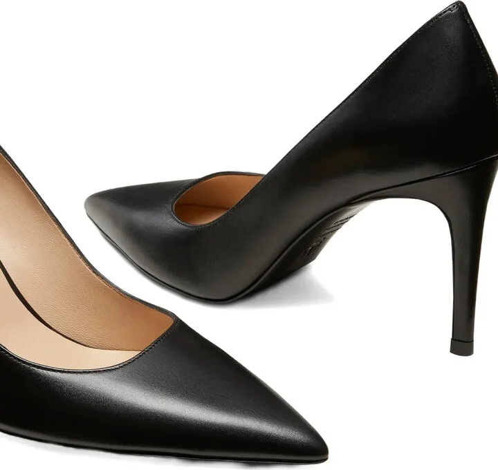 85mm Stuart pointed-toe stiletto pumps - Image 4