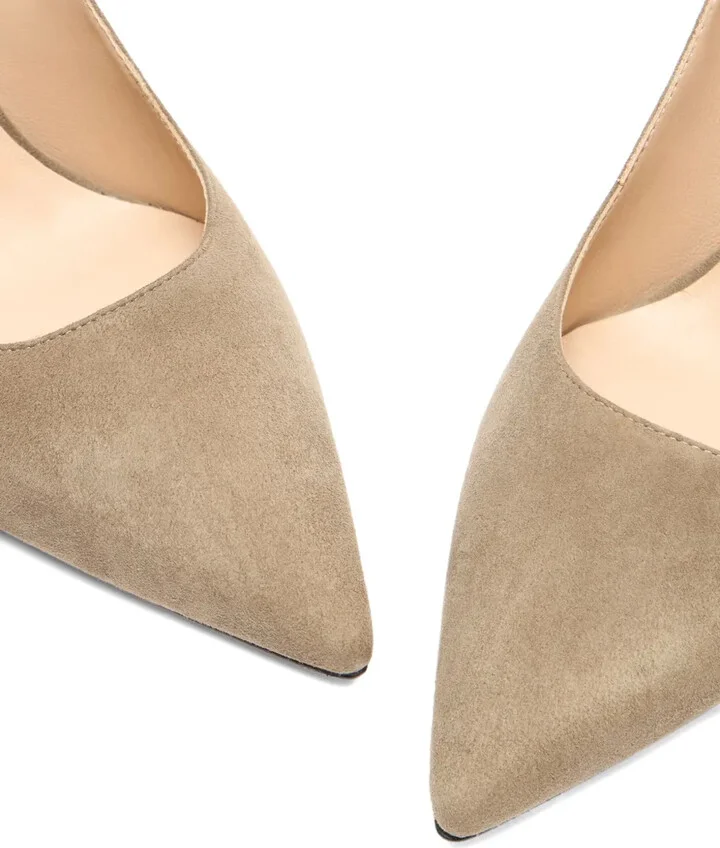 85mm Stuart Power suede pointed-toe pumps - Image 4