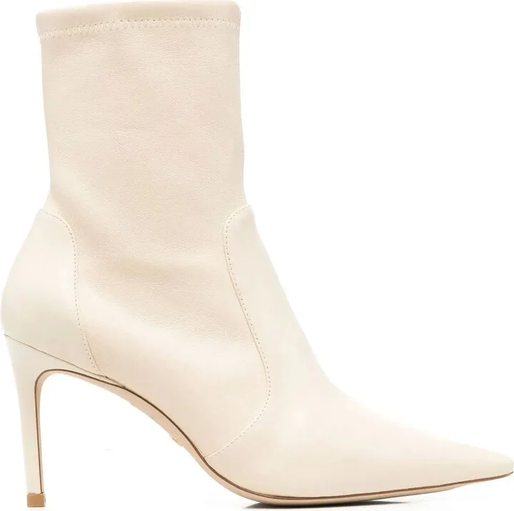 85mm Stuart stiletto leather boots