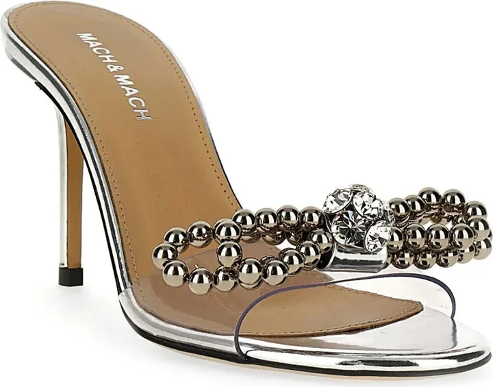 85mm Stud Bow sandals - Image 2