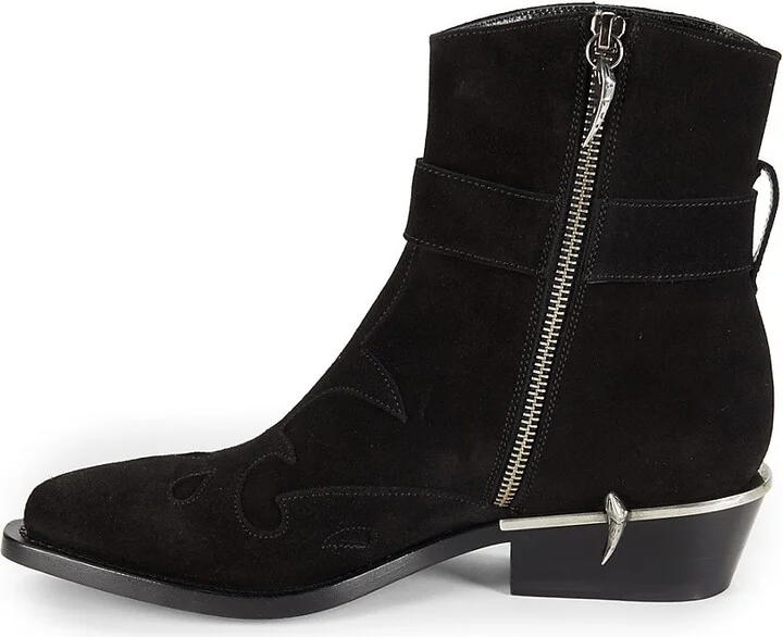 85MM Suede Ankle Boots - Image 4