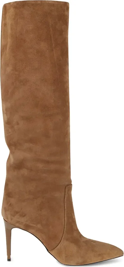 85mm Suede Leather Knee-High Boots