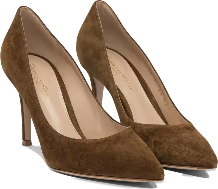 85mm Suede Pointed-Toe Pumps - Image 2