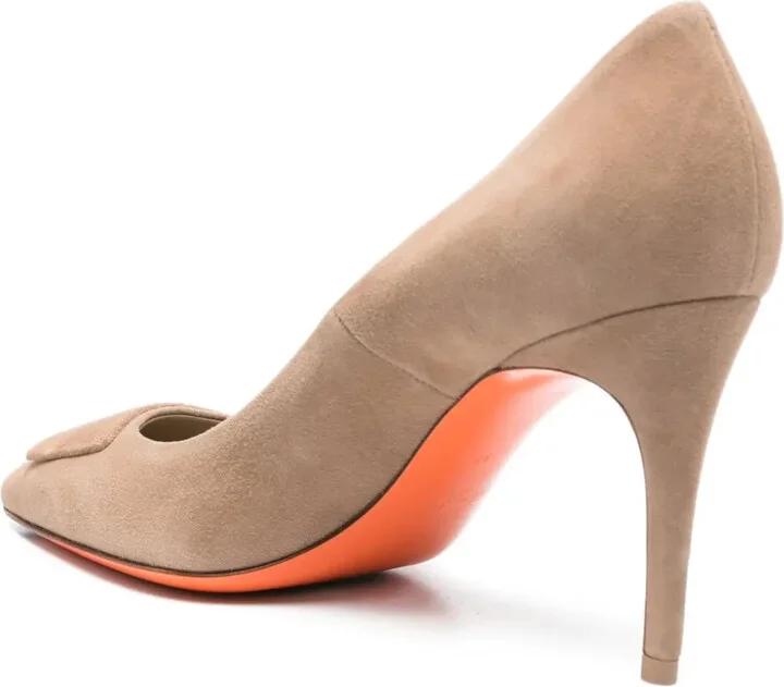 85mm Suede Stiletto Pumps - Image 3