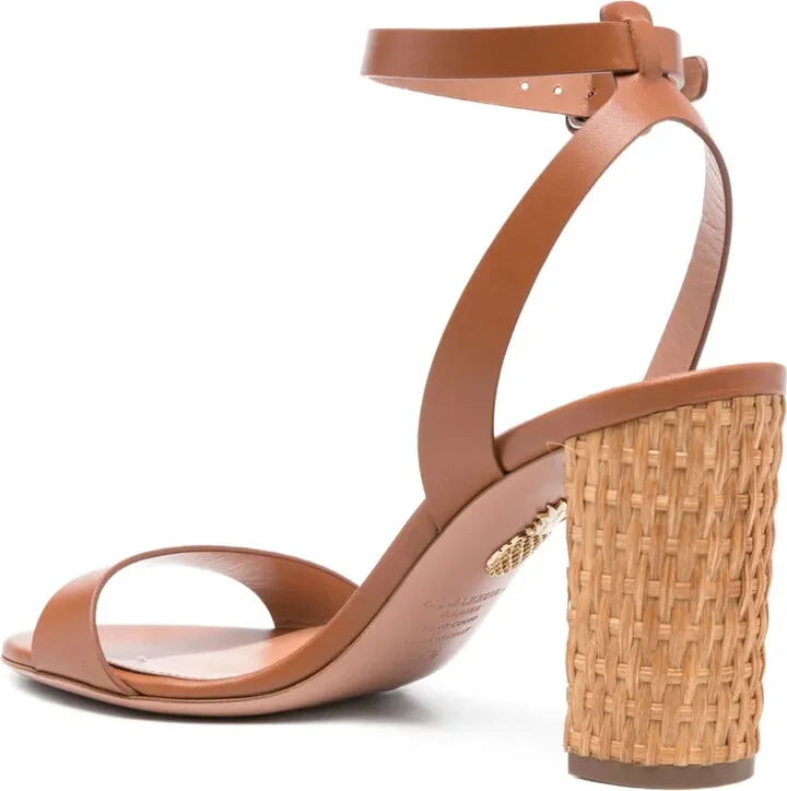 85mm Sunseeker woven-block leather sandals - Image 3