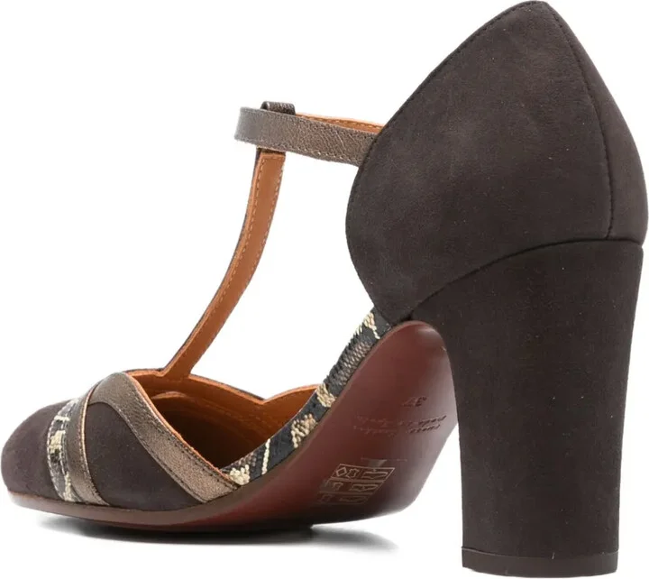 85mm T-Bar Block-Heel Pumps - Image 3