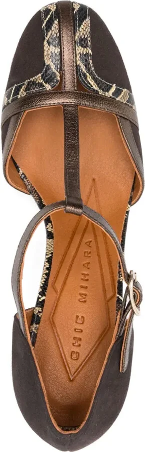 85mm T-Bar Block-Heel Pumps - Image 4