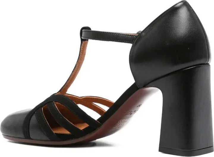 85mm T-bar block-heel pumps - Image 3