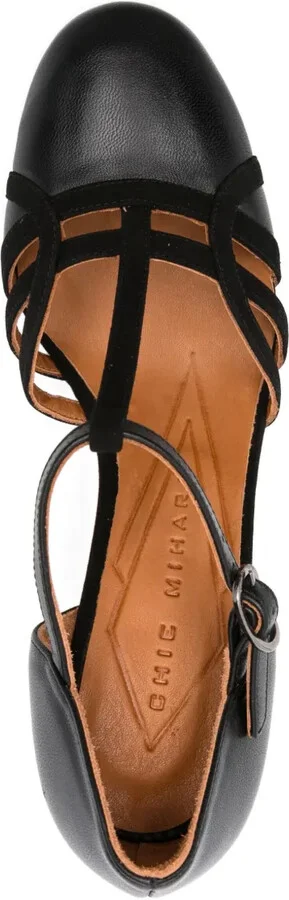 85mm T-bar block-heel pumps - Image 4