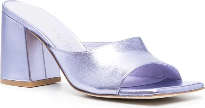 85mm Tia metallic-finish sandals - Image 2