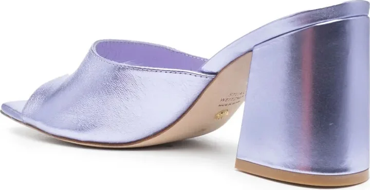 85mm Tia metallic-finish sandals - Image 3