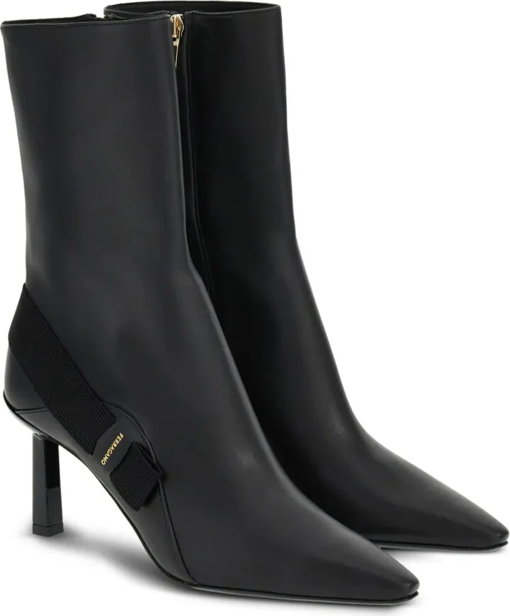 85mm Vara-bow leather ankle boots - Image 2